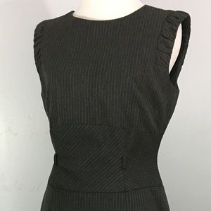 Pinstripe tailored work dress